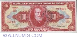 10 Centavos on 100 Cruzeiros 1966 10 Centavos on 100 Cruzeiros 1966