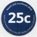 25¢ NAAFI Badge with 90 year logo 2010