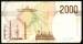Back of 2000 Lire 1990