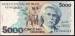 Front of 5,000 Cruzeiros ND (1993)