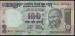 100 Rupees 2010 letter F sign Dr. D Subbarao