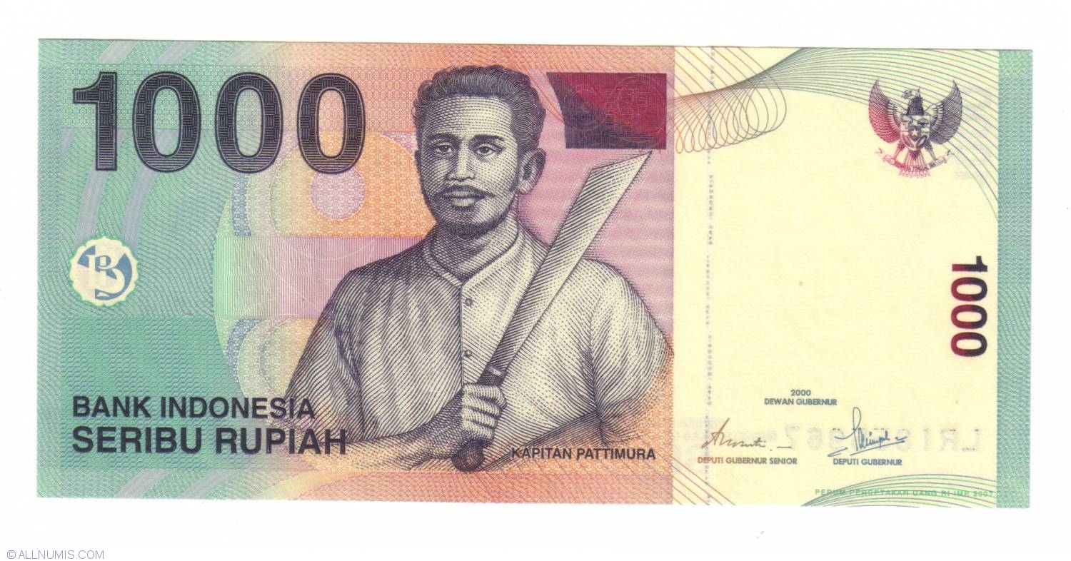 1000 Rupiah 2000/2007, 20002013 Issue 1000 Rupiah