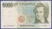 Front of 5000 Lire 1985 sign Ciampi/Speziali