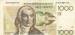 1000 Francs ND (1986-1989) sign Paul Genie / Jean Godeaux