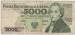 Front of 5000 Zlotych 1988