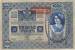 1000 Kronen ND (1919 - pe bancnote emise la  02. I. 1902) Supratipar: DEUTSCHOSTERREICH pe emisiunile Băncii Austro-Ungare