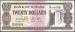 20 Dollars ND (1996) - Ink smudge errors at bottom.