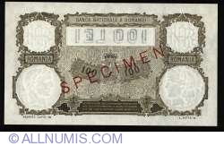 100 Lei 1930 (13 mai) SPECIMEN