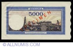 5000 Lei 1943 (28. IX.) - SPECIMEN
