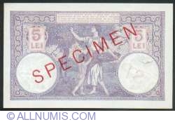 5 Lei 1920 (25. III.) - SPECIMEN