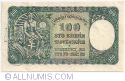 Image #2 of 100 Korun 1940 (7. X.)