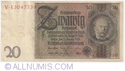 20 Reichsmark 1929 (22. I.) - X