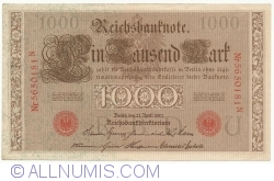 1000 Mark 1910 (21. IV.) - U