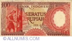 Image #1 of 100 Rupiah 1958