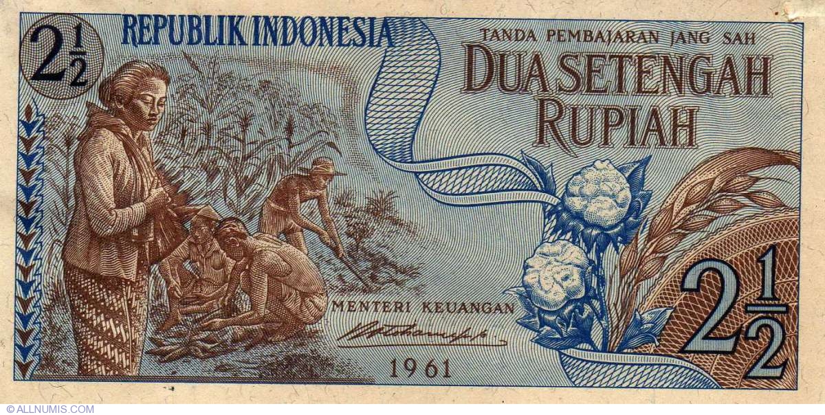 INDONESIA 1   RUPIAH  1960 P  76   Uncirculated