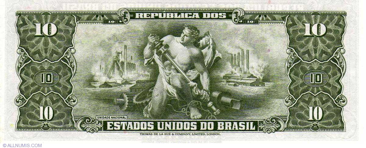 1 Republica Dos Estados Unidos Do Brazil Banknote