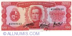 Image #1 of 100 Pesos ND(1967) - semnături W. Rosso / J. C. Pacchiotti / José Gil Diaz