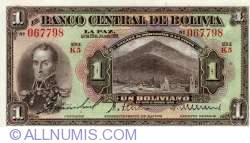 1 Boliviano L.1928 - 1