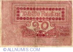 20 Francs / Franken 1913 (1. VIII.)