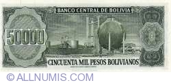 50,000 Pesos Bolivianos D. 5. 6. 1984