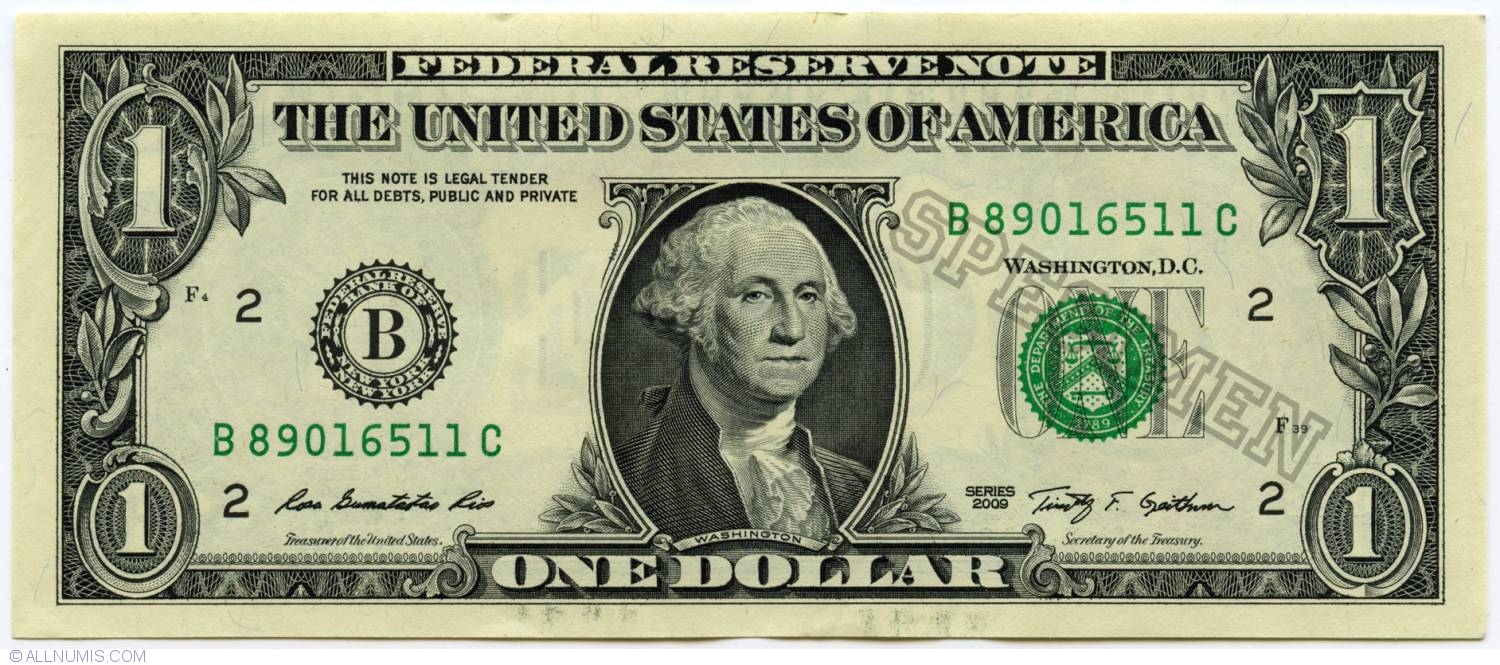 the united states of america one dollar