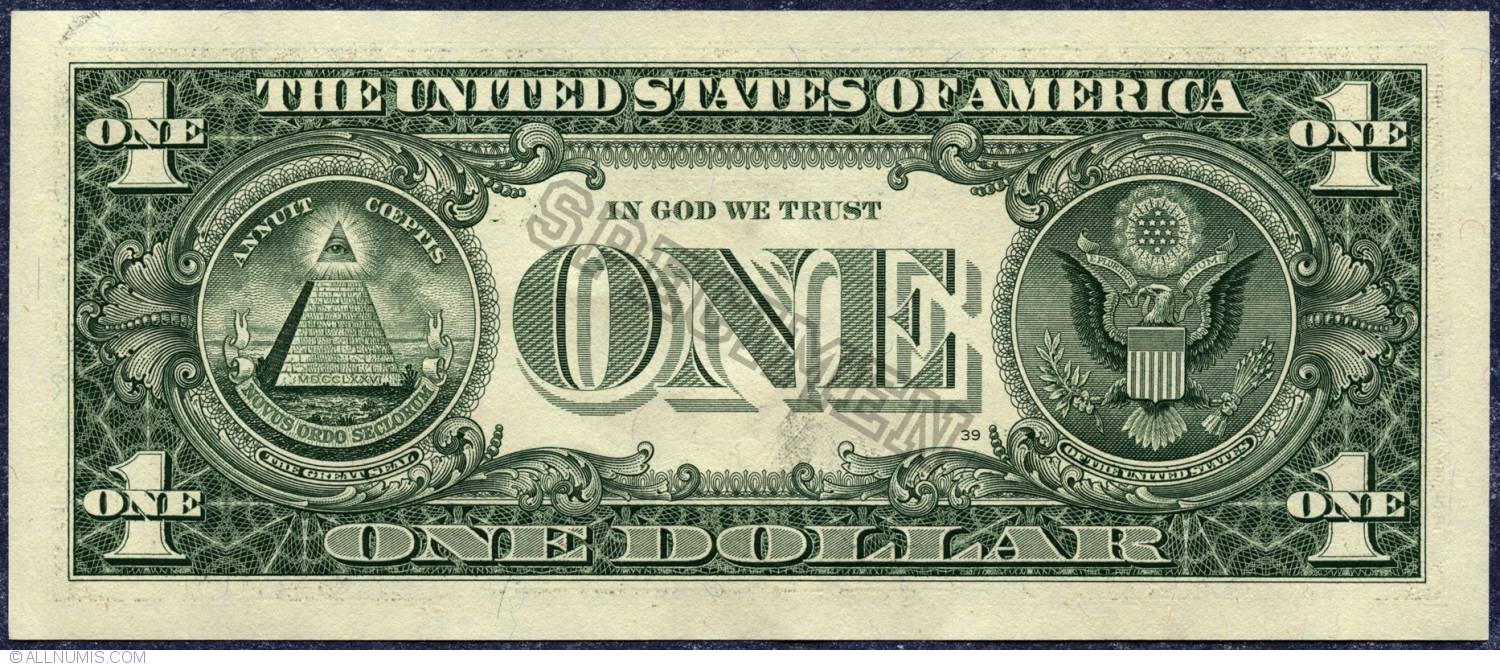 1 Dollar 2009 K (Specimen), 2009 Series United States of America
