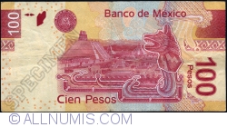 Image #2 of 100 Pesos 2014 (4. IV.) - serie AL