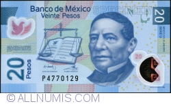 Image #1 of 20 Pesos 2012 (12. VI.) - serie U