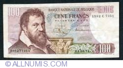Image #1 of 100 Franci 1971 (11. X.) - Semnături Maurice Jordens/ Robert Vandeputte