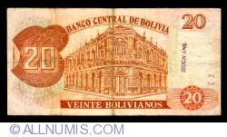 Image #2 of 20 Bolivianos 1986