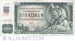 Image #1 of 100 Korun ND (1993 - old date 1961).