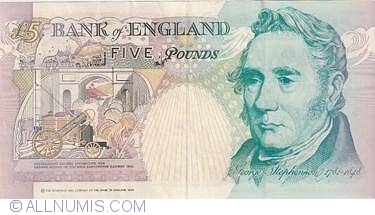 5 Pound ©1990 (1999-2002), ©1990-1992 (1990-2002) Issue - Bank of