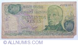 Image #1 of 500 Pesos ND(1977-1982) - signatures Pedro Camilo López/ Adolfo César  Diz
