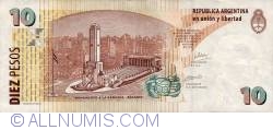Image #2 of 10 Pesos ND (2003) - signatures Hernán Martín Pérez Redrado / Eduardo Oscar Camaño