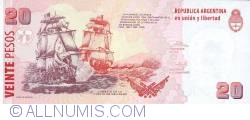 Image #2 of 20 Pesos ND (2003) - semnături Alfonso Prat-Gay/ Daniel Scioli