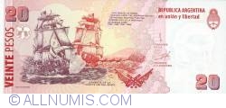 Image #2 of 20 pesos ND (1999-2003)