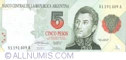 Image #1 of 5 Pesos ND(1993)