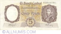 Image #1 of 5 Pesos ND (1960-62)