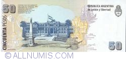 Image #2 of 50 Pesos ND (2003-2013) - semnături Alfonso Prat-Gay / Eduardo Oscar Camaño