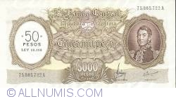Image #1 of 50 Pesos On 5.000 Pesos ND (1969-71)