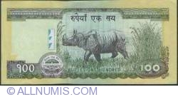 100 rupees ND (2007-2009) - signature Krishna Bahadur Manandhar
