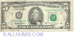 Image #1 of 5 Dollars 1995 D