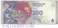 Image #2 of 100 Pesos ND (2012) - semnături Alejandro Vanoli / Amado Boudou