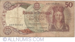 Image #1 of 50 Escudos 1964 (28. II.) - Semnături Manuel Jacinto Nunes/  António Alves Salgado Júnior