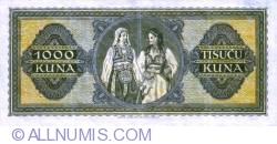 Image #2 of 1000 Kuna 1943 (1. IX.)