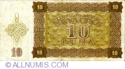 10 Kuna 1941 (30. VIII.) - double letter serial # prefix
