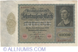 10 000 Mark 1922 (19. I.) - A