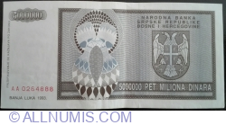 Image #2 of 5 000 000 Dinari 1993