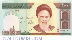 Image #1 of 1000 Rials ND (1992-2014) - semnături Dr. Tahmaseb Mazaheri / Seyed Shamseddin Hosseini