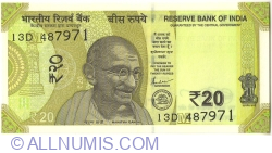 Image #1 of 20 Rupees 2021 - M